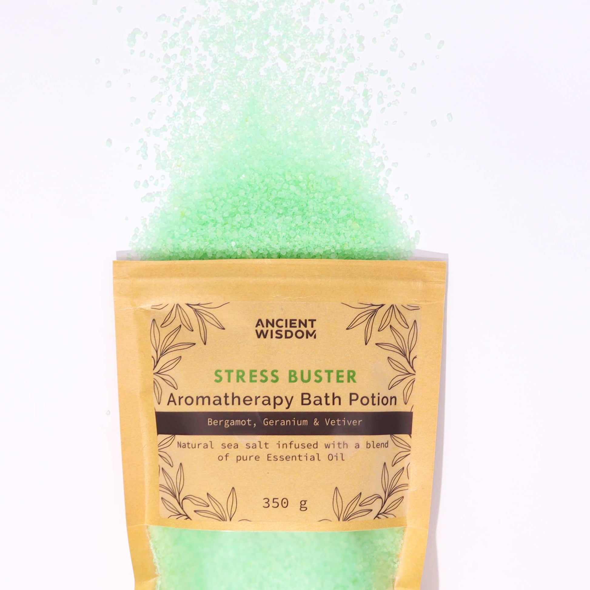 Aromatherapy Bath Salt Kraft Bag